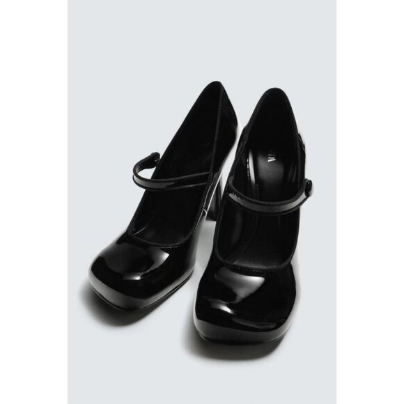 ZARA LEATHER HEELED STRAPPY SHOES FOR ZARA X DISNEY HARRY LAMBERT - Picture 3 of 6